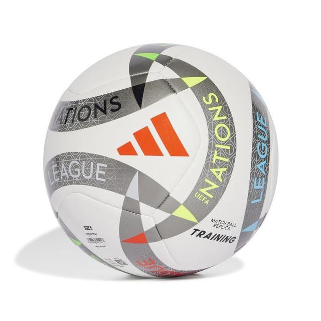 adidas Football Training Uefa Nations League - White/iron Metal/silver Metallic, size Ball SZ. 4 on Productcaster.