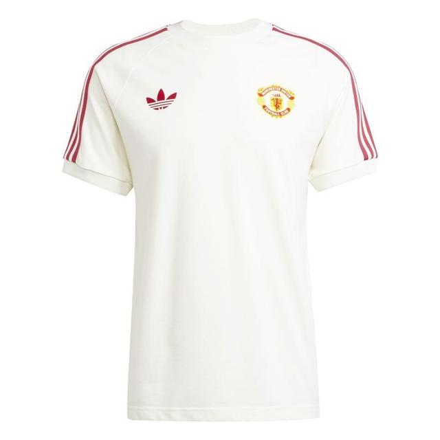 Manchester United T-shirt Og 3-stripes - Off White - adidas, size Medium on Productcaster.