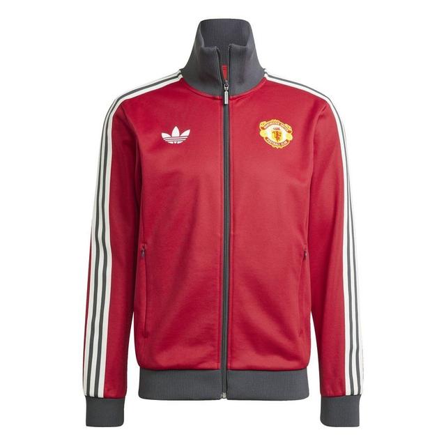 Manchester United Track Top Og Beckenbauer - Victory Red - adidas, size Small on Productcaster.