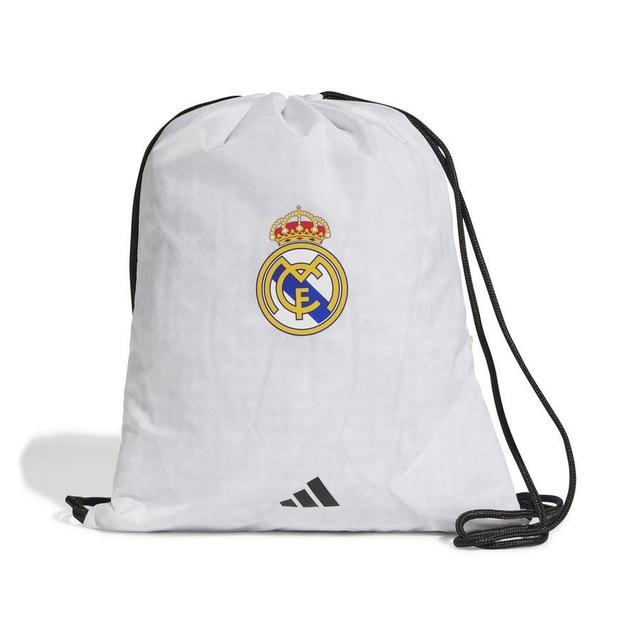 Real Madrid Gym Sack - White/black - adidas, size One Size on Productcaster.