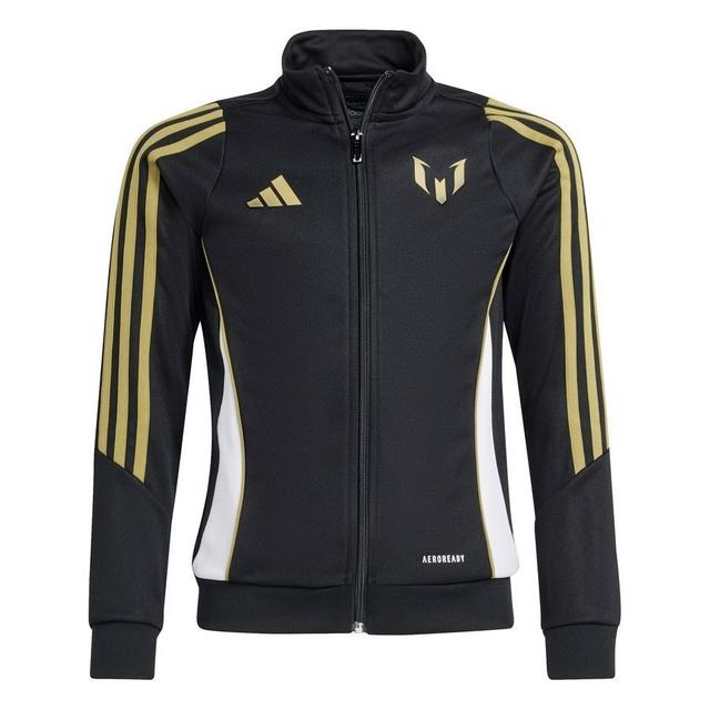 adidas Track Top Messi Triunfo Dorado - Black/metallic Gold Kids, size 164 cm on Productcaster.