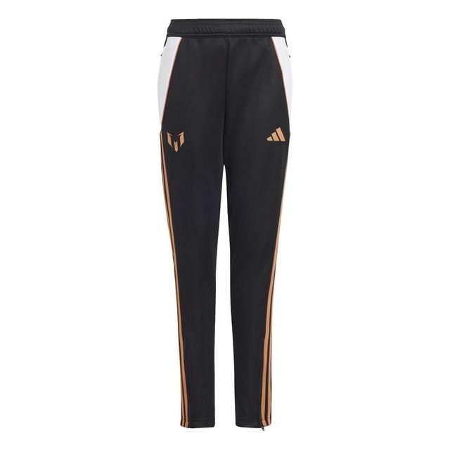 adidas Training Trousers Messi Triunfo Dorado - Black/metallic Gold/white Kids, size 164 cm on Productcaster.