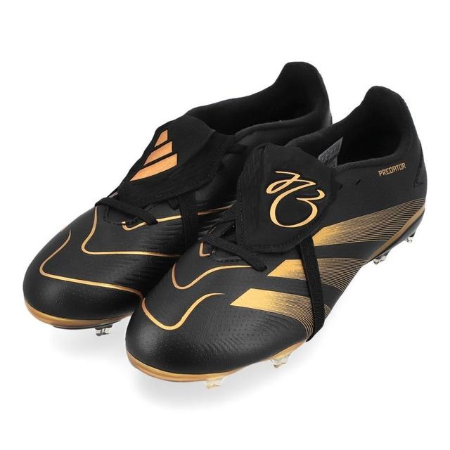 adidas Predator League Fold-over Tongue Fg Belligold - Core Black/gold Metallic Kids Limited Edition - Grass (Fg), size 36 on Productcaster.