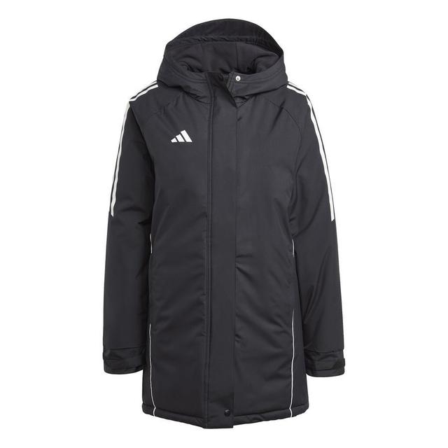 adidas Tiro 24 Parka Jacket - Black/white Women, size Small on Productcaster.