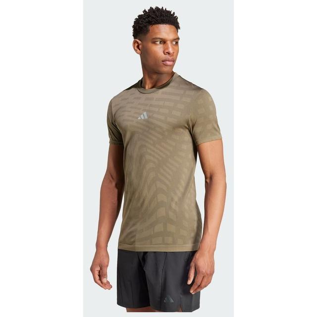 adidas Gym+ Training Seamless Tee, storlek X-Small on Productcaster.