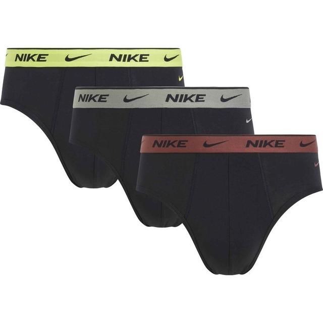 Nike Briefs 3-pak - Zwart/geel/grijs, maat Small on Productcaster.