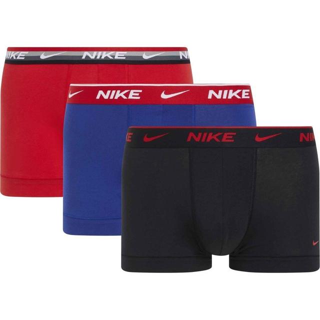 Nike Trunks 3-pack - Black/royal Blue/university Red, size X-Small on Productcaster.