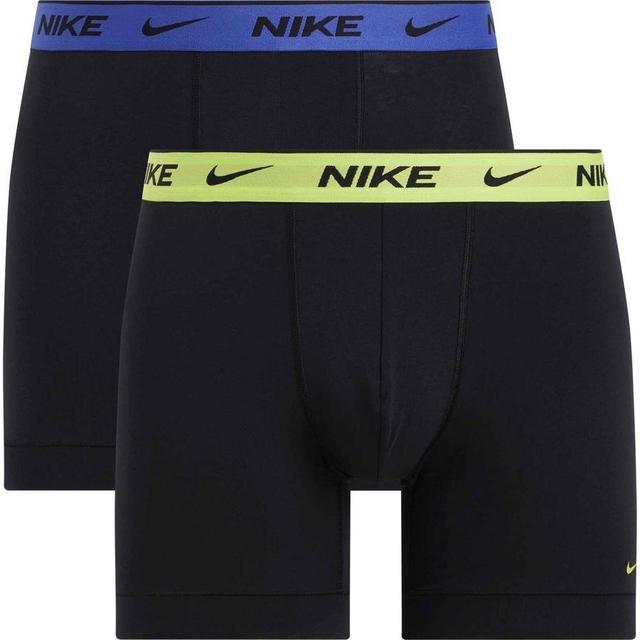 Nike Boxer Shorts 2-pack - Black/cyber Yellow/blue, size X-Small on Productcaster.