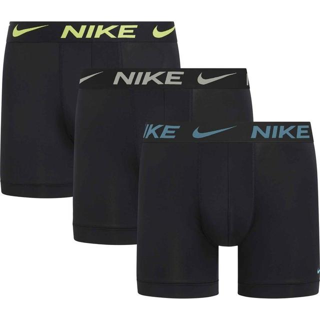 Nike Boxershorts 3-pak - Zwart/geel/grijs, maat Small on Productcaster.