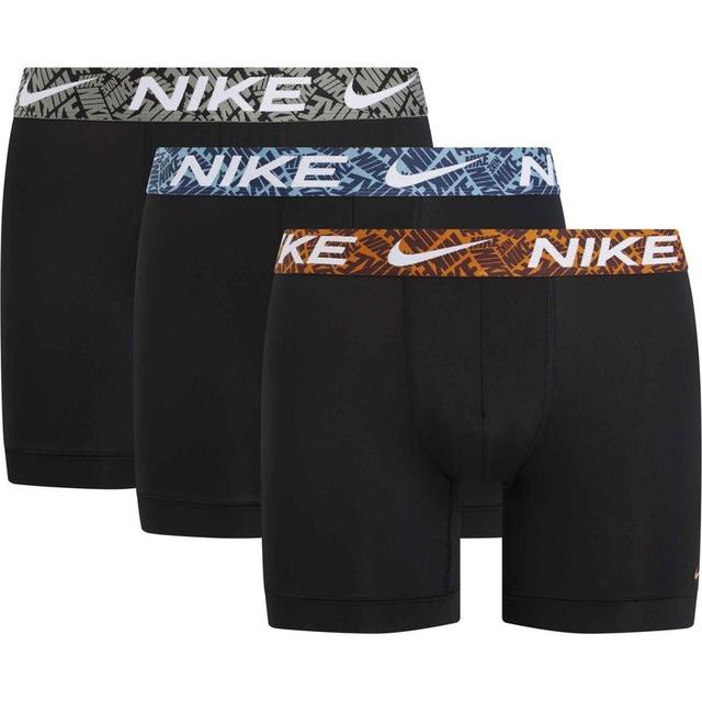 Nike Boxer Shorts 3-pack - Black/grey/blue/orange, size X-Small on Productcaster.