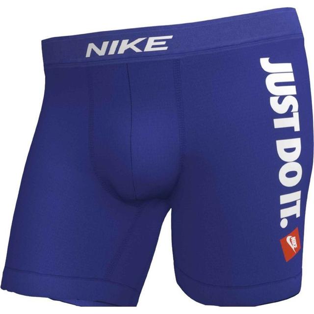 Nike Boxer Shorts Dri-fit Just Do It 1-pak - Game Royal/white, size Medium on Productcaster.