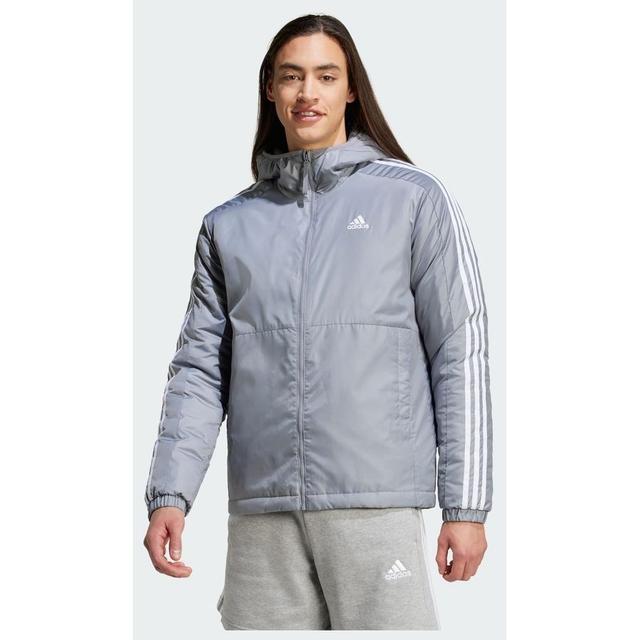 adidas Essentials 3-stripes Insulated Hooded Jacka, storlek Medium on Productcaster.