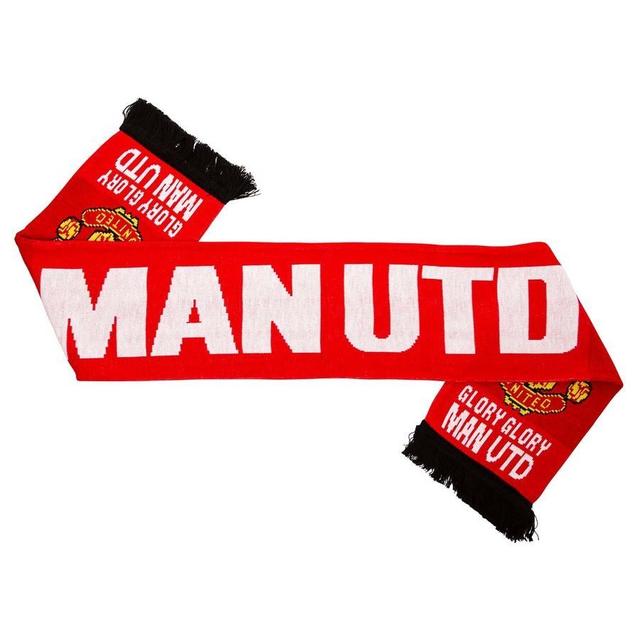 Manchester United Scarf Glory Glory - Red/black - , size ['One Size'] on Productcaster.