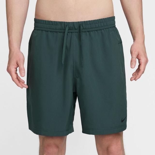 Nike Running Shorts Dri-FIT Unlined 7'' - Vintage Green/Black, size XX-Large on Productcaster.