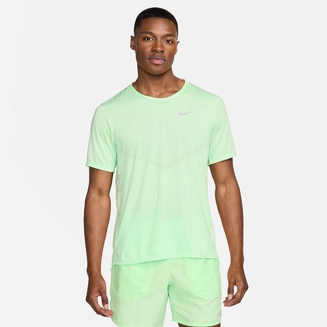 Nike Running T-shirt Dri-fit Rise 365 - Vapor Green/reflect Silver, size X-Large on Productcaster.