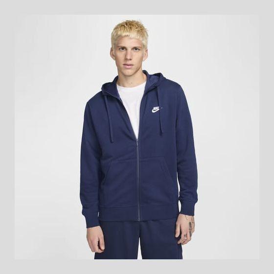 Nike Sportswear Club Men's Full-Zip MIDNIGHT NAVY/MIDNIGHT NAVY/WHITE, Größe Large on Productcaster.