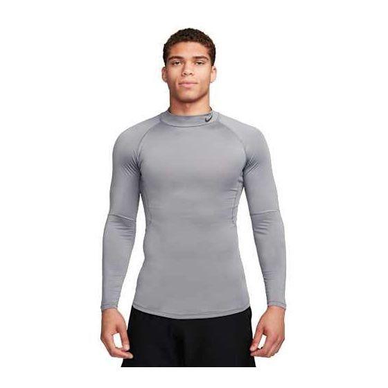 Nike Pro Men's Dri-FIT Fitness Mock SMOKE GREY/BLACK, Größe Small on Productcaster.