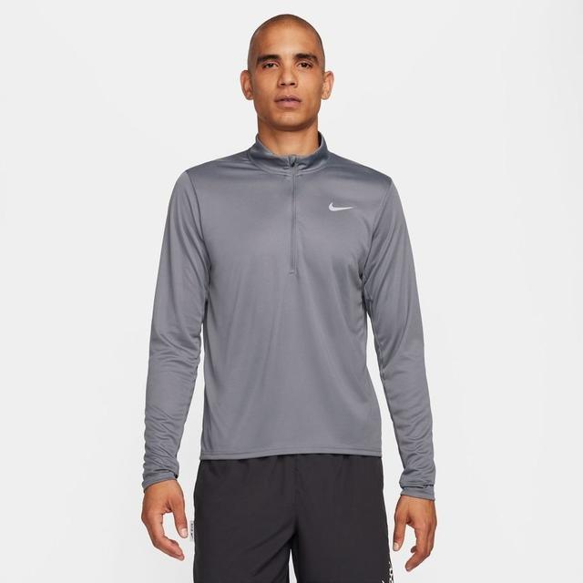 Nike Running Shirt Dri-fit Pacer Hz - Smoke Grey/reflect Silver, size X-Large on Productcaster.