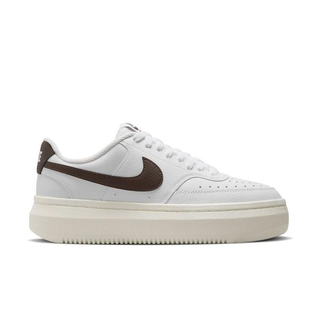 Nike Sneaker Court Vision Alta - White/baroque Brown/sail Women, size 40½ on Productcaster.