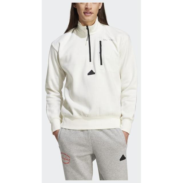 adidas City Escape Fleece Half-zip Sweatshirt, maat Medium on Productcaster.