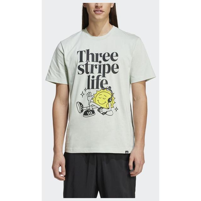 adidas Positivity Graphic Tee, størrelse ['Medium'] on Productcaster.