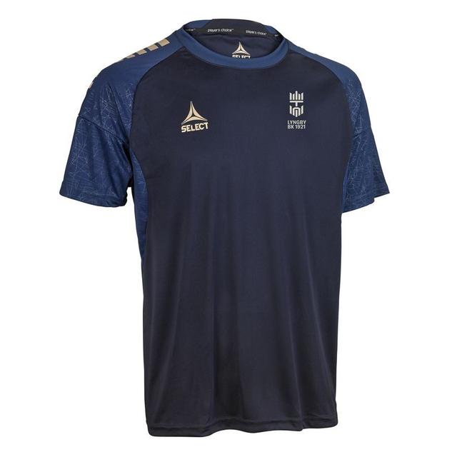 Lyngby Bk Training T-shirt Elite - Navy/beige - Select, size X-Large on Productcaster.