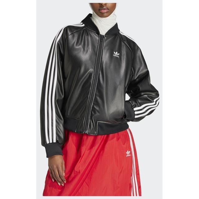 adidas Original Sst Pleather Loose Padded Jack, maat Large on Productcaster.