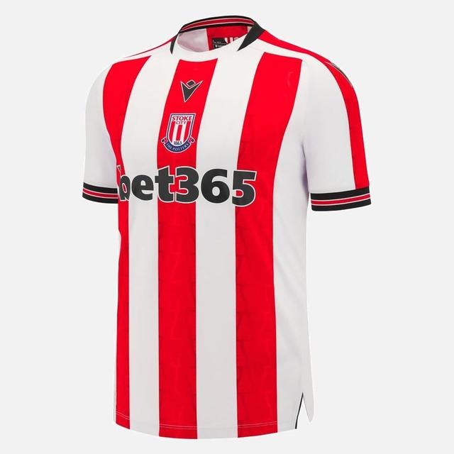 Stoke City Home Shirt 2024/25 - Macron, size Medium on Productcaster.