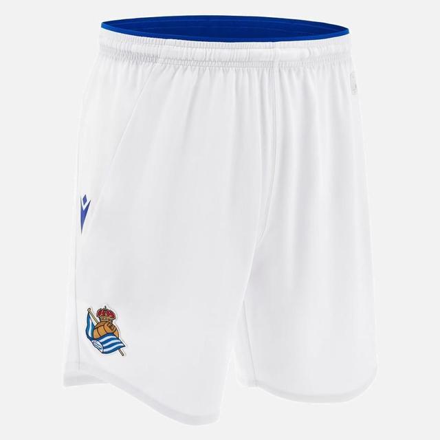 Real Sociedad Home Shorts 2024/25 - Macron, size Medium on Productcaster.