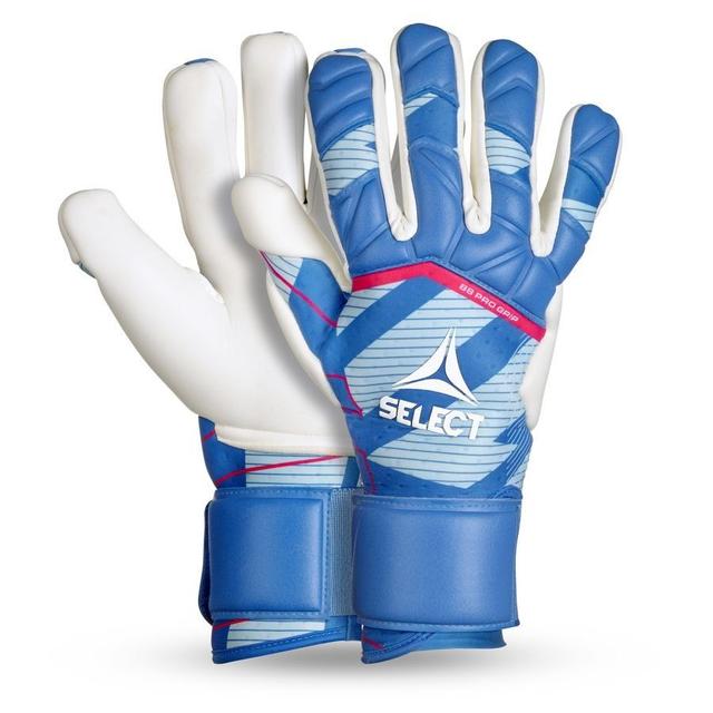 Select Goalkeeper Gloves 88 Pro Grip V25 - Blue/white, size 8 on Productcaster.