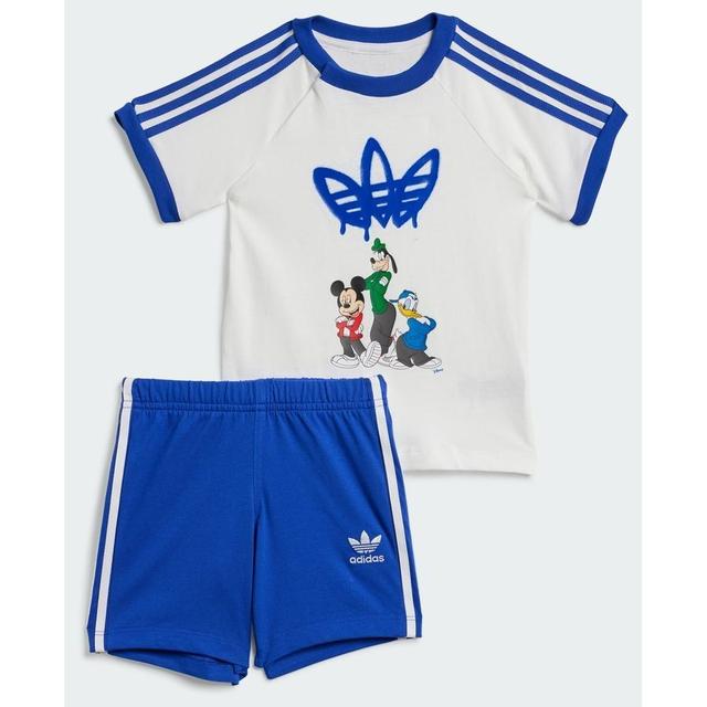 adidas Original adidas x Disney Mickey Mouse Shorts T-shirt Set Barn, storlek 98 cm on Productcaster.