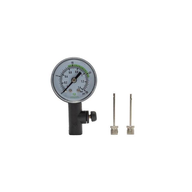 Unisport Pressure Gauge - Silver/black, size One Size on Productcaster.