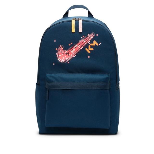 Nike Backpack Mbappé Personal Edition - Armory Navy/Hyper Punch, size One Size Kids on Productcaster.