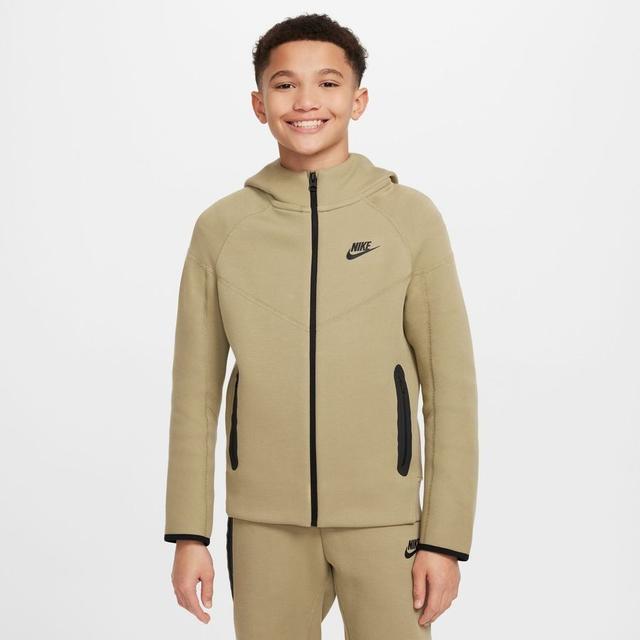 Nike Hoodie Nsw Tech Fleece 24 - Neutral Olive/black Kids, size XL: 158-170 cm on Productcaster.