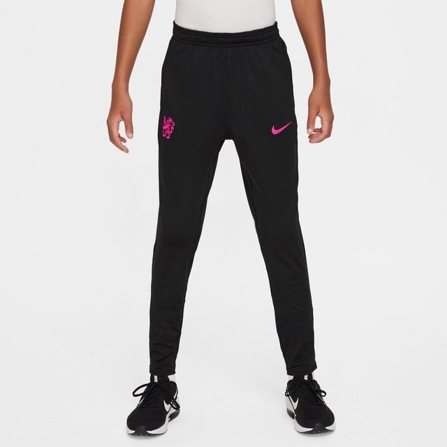 Chelsea Training Trousers Dri-fit Strike 3rd - Black/pink Prime Kids - Nike, size M: 137-147 cm on Productcaster.