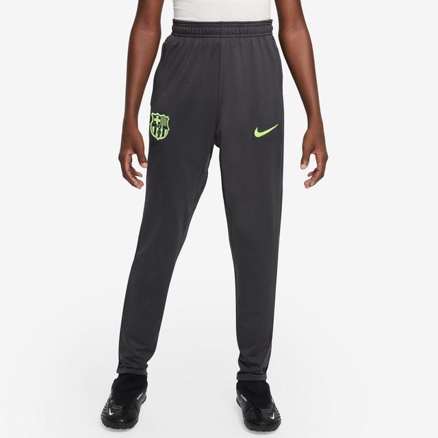 Barcelona Training Trousers Dri-fit Strike 3rd - Anthracite/old Royal/lime Blast Kids - Nike, size S: 128-137 cm on Productcaster.