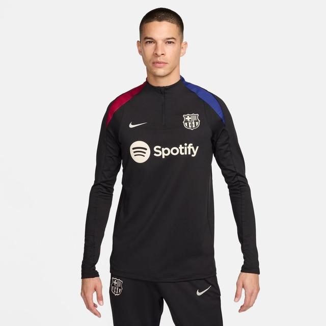 Barcelona Training Shirt Dri-fit Strike Drill - Black/noble Red - Nike, size X-Large on Productcaster.