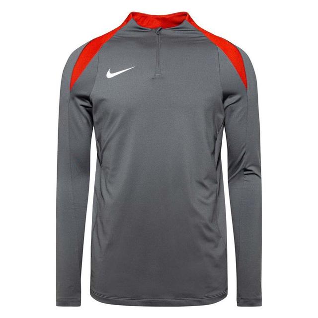 Nike Trainingsshirt Dri-FIT Strike Drill - Iron Grau/Rot/Weiß, Größe Small on Productcaster.