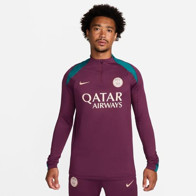 Paris Saint Germain Training Shirt Dri-fit Strike Drill - Bordeaux/geode Teal/guava Ice - Nike, size Medium on Productcaster.