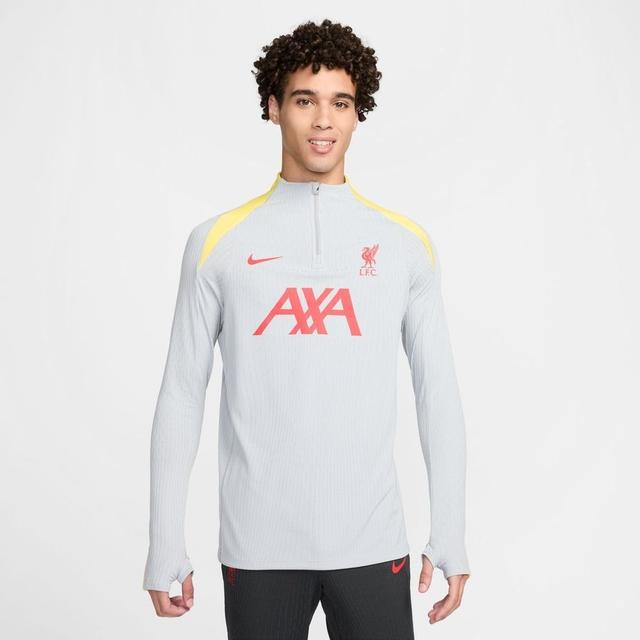 Liverpool Training Shirt Dri-fit Adv Strike Elite 3rd - Smoke Grey/chrome Yellow/global Red - Nike, size Small on Productcaster.