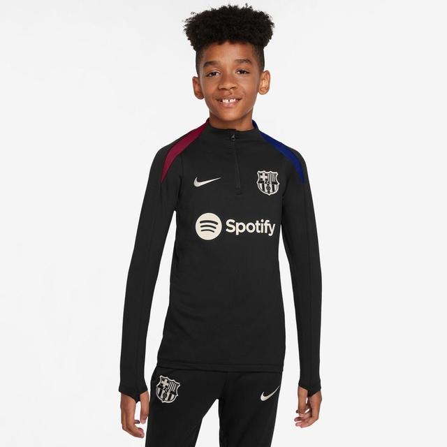 Barcelona Training Shirt Dri-fit Strike Drill - Black/noble Red Kids - Nike, size XS: 122-128 cm on Productcaster.