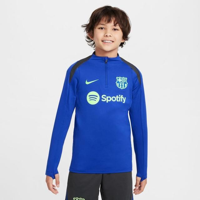 Barcelona Training Shirt Dri-fit Strike Drill 3rd - Old Royal/anthracite/lime Blast Kids - Nike, size S: 128-137 cm on Productcaster.