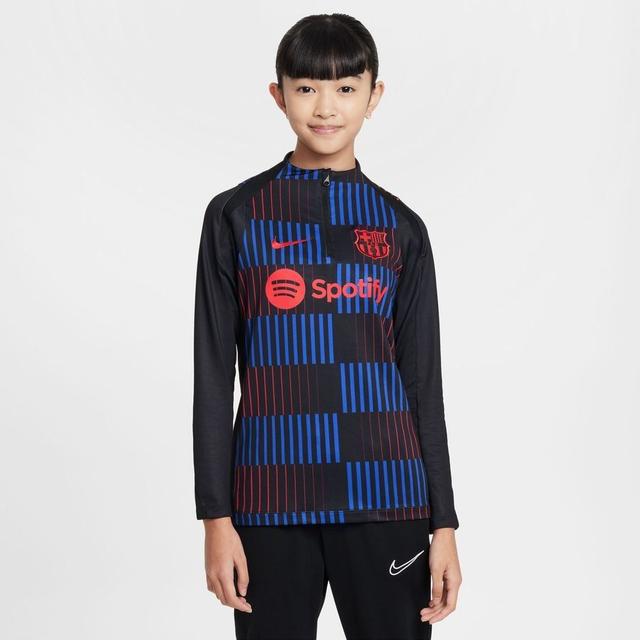 Barcelona Training Shirt Dri-fit Strike Drill - Black/university Red Kids - Nike, size XL: 158-170 cm on Productcaster.