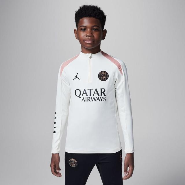 Paris Saint Germain Training Shirt Dri-fit Strike Drill 3rd - Pale Ivory/rust Pink/black Kids - Nike, size XS: 122-128 cm on Productcaster.