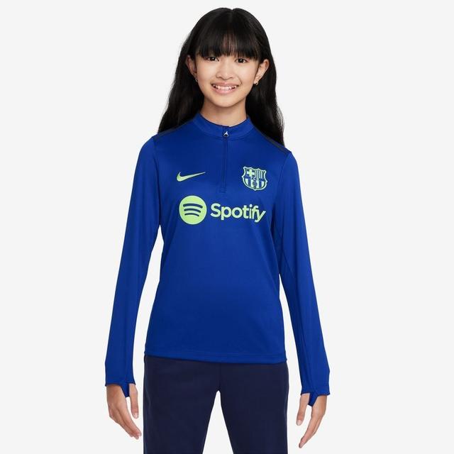 Barcelona Training Shirt Dri-fit Academy Pro Drill - Old Royal/anthracite/lime Blast Kids - Nike, size S: 128-137 cm on Productcaster.