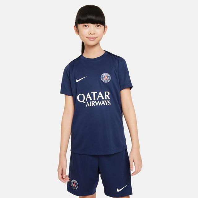 Paris Saint Germain Training T-shirt Dri-fit Academy Pro - Midnight Navy/white Kids - Nike, size XL: 158-170 cm on Productcaster.