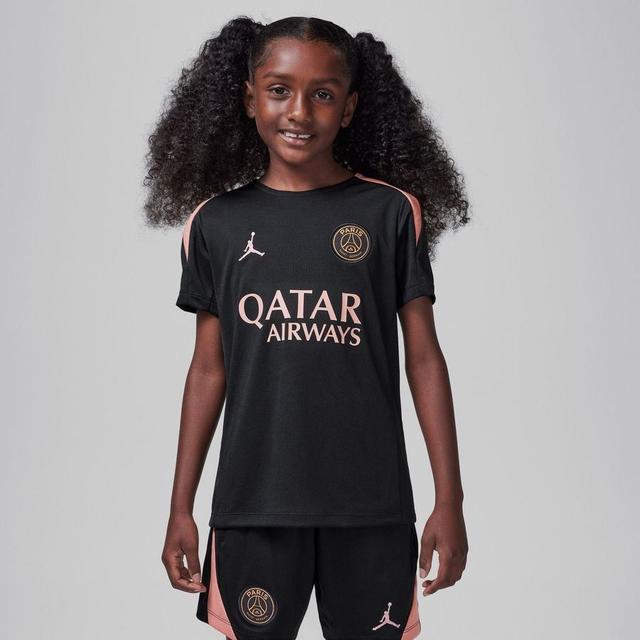 Paris Saint Germain Training T-shirt Dri-fit Strike 3rd - Black/rust Pink Kids - Nike, size XS: 122-128 cm on Productcaster.