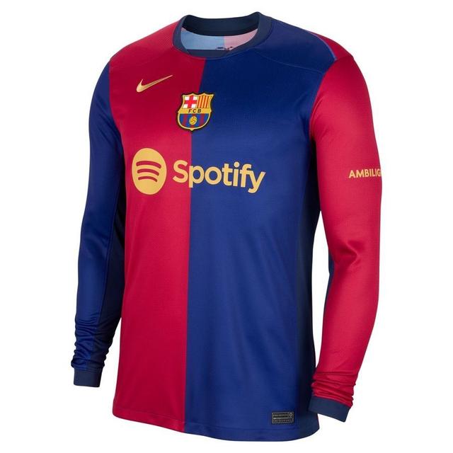 Barcelona Home Shirt 2024/25 Long Sleeves - Nike, size Small on Productcaster.