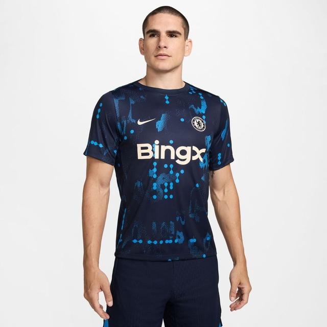 Chelsea Training T-shirt Dri-fit Academy Pro Pre Match - Obsidian - Nike, size Large on Productcaster.