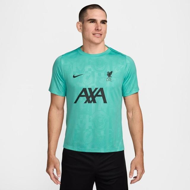 Liverpool Training T-shirt Dri-fit Academy Pro Pre Match - Washed Teal/night Forest - Nike, size Large on Productcaster.